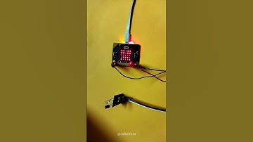 IR sensor &  Micro:bit V2 | Best project for beginners using BBC Microbit V2 #shorts | By Robotix.io