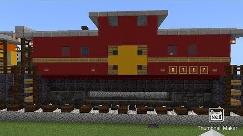 Minecraft Santa Fe Caboose tutorial