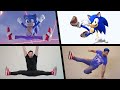 All sonic stunts in real life  movie  games  more