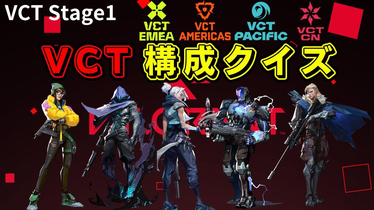 【VALORANT】VCT構成クイズ 【VCTStage1】