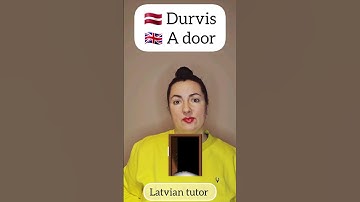 Learn Latvian language - Latvian word of the day: Durvis #latvianlanguage #latvianlesson #latvian