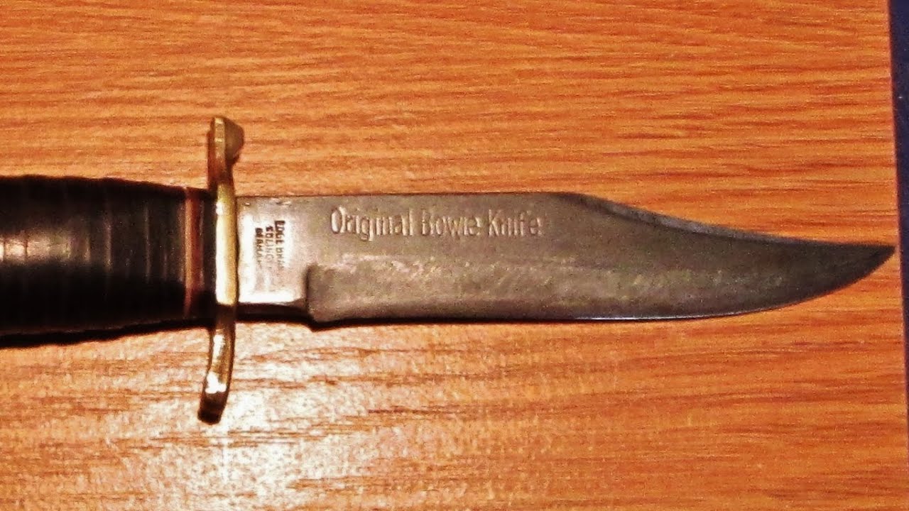 Old Bowie Knife Edgebrand Solingen Germany Youtube