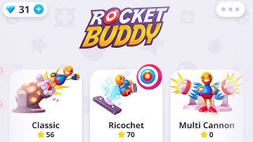 ROCKET BUDDY ALL LEVELS  MODES CLASSIC AND RIOCHET GAMEPLAY WALKTHROUGH PART 1