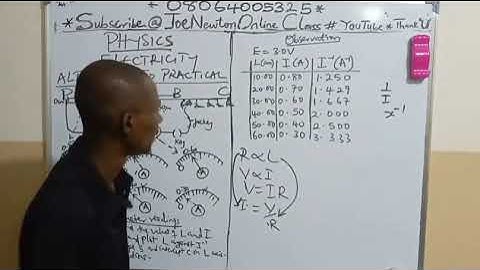 WAEC 2022 Physics Practical# Electricity#Potentiometer#JoeNewtonOnlineClass #Youtubechannel