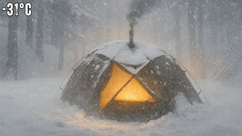 I Survived a Blizzard at -31°C | Extreme Off Grid Winter Life