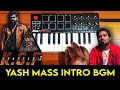 Kgf  chapter 2  rocky bhai yash mass intro bgm by raj bharath  yash ravi basur   prashanth neel