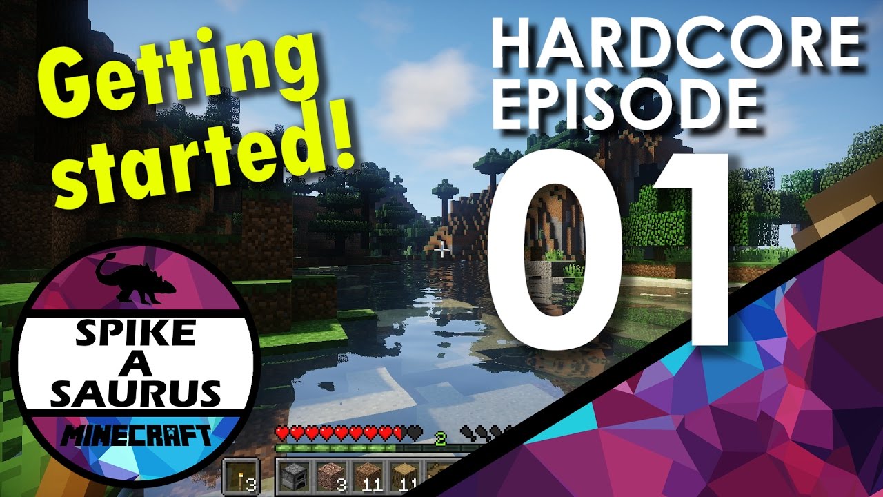 Day One New Series! | Let's Play Hardcore Minecraft Survival #1 - YouTube