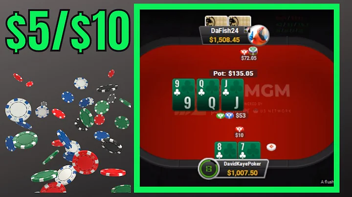 I Flop a Flush & Get Raised at $5/$10 | Poker Vlog #466