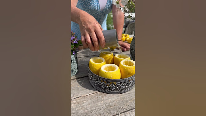 GENIALE IDEE 🤩 - Dekotipp mit Zitronen - 🍋 als Vase 🌿