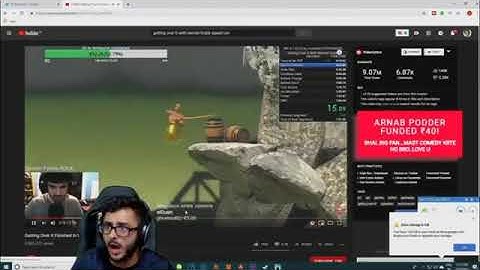 Scout, carry minati, janathan, rega reaction on getting over it world record video