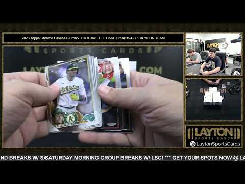 2023 Topps Chrome Baseball Jumbo HTA 8 Box FULL CASE Break #24