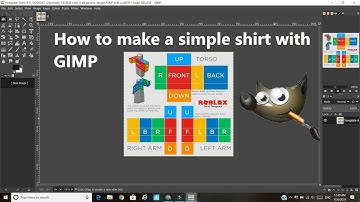 How to make a really simple shirt with GIMP? 2020