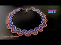 Wavelet Necklace || How to make Beaded Necklace || DIY