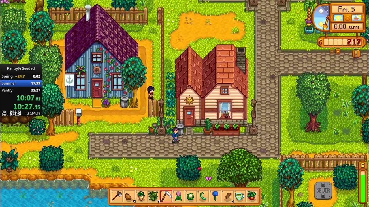 Stardew Valley Speedrun Bundles Pantry Glitchless Seeded 2154
