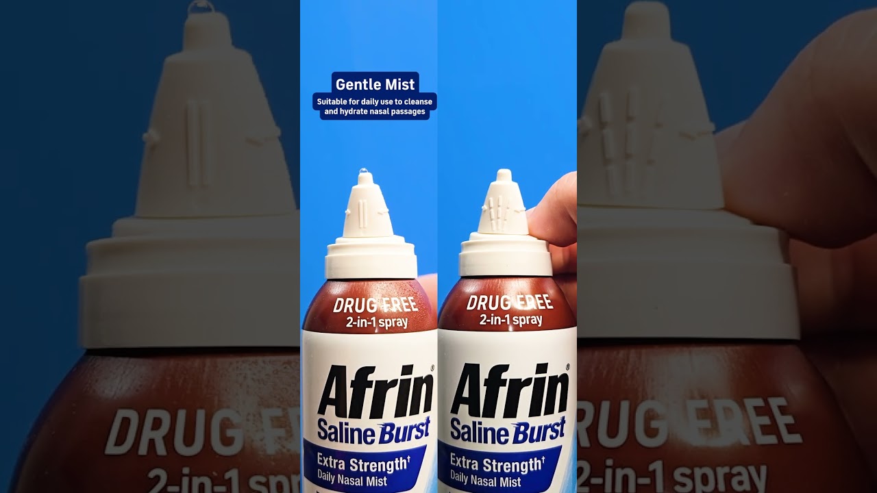 Relieve everyday congestion with Afrin® Saline Burst