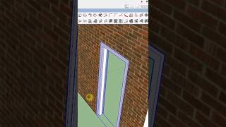 Door Frame In Sketchup #sketchup #architecture #shortsfeed #shorts