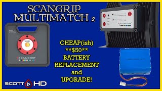 Scangrip Multimatch 2 Battery Replacement and Upgrade for $50 instead of $150 or more! 18650 Cells