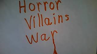Horror Villains War Poster (Re uploaded)