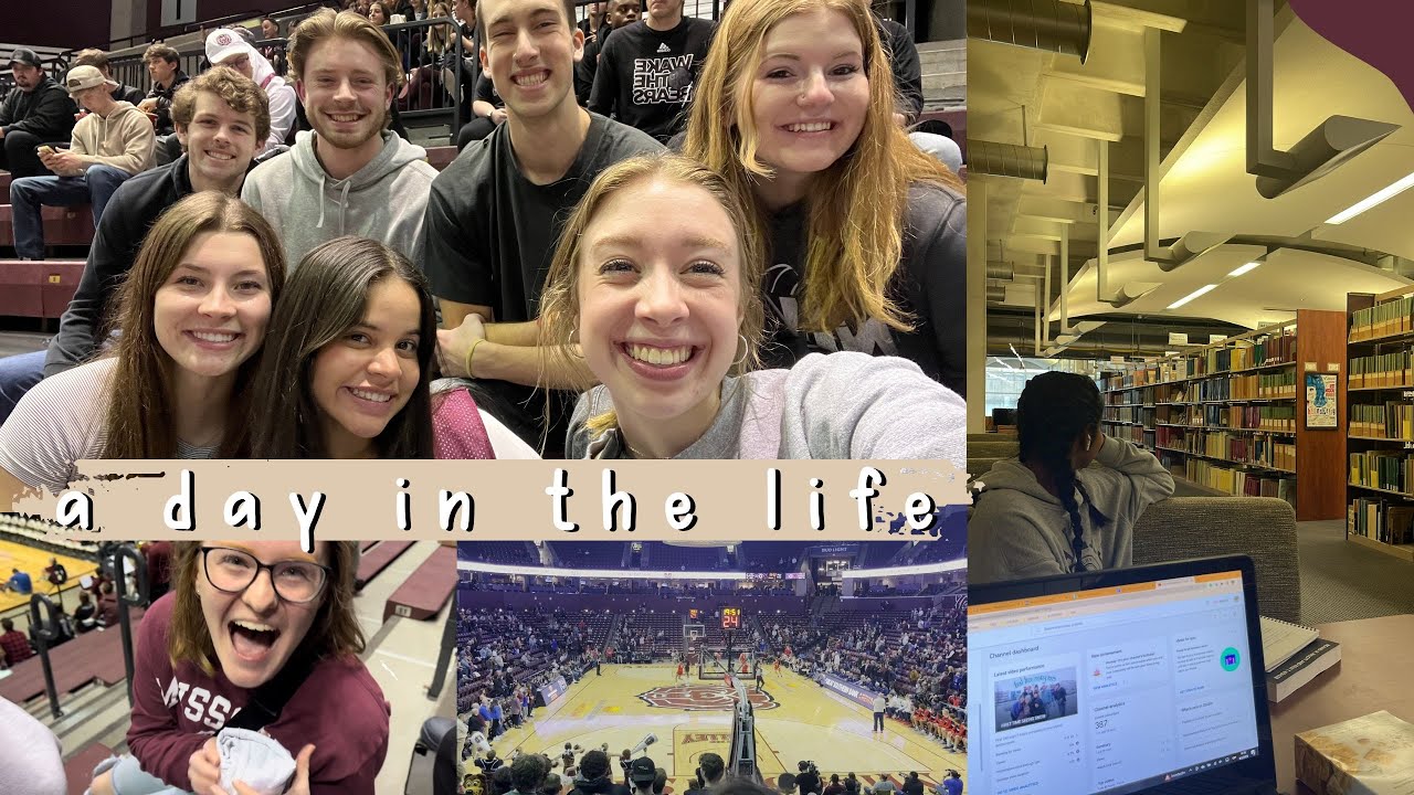 a day in the life - college edition - YouTube