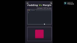 Difference between Padding and Margin Padding vs Margin!! #shorts #ytshorts #coding