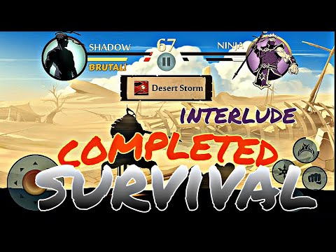 Shadow Fight 2 || Finished Act 6 Survival In Interlude Eclipse Mode #2023 #trending #youtube