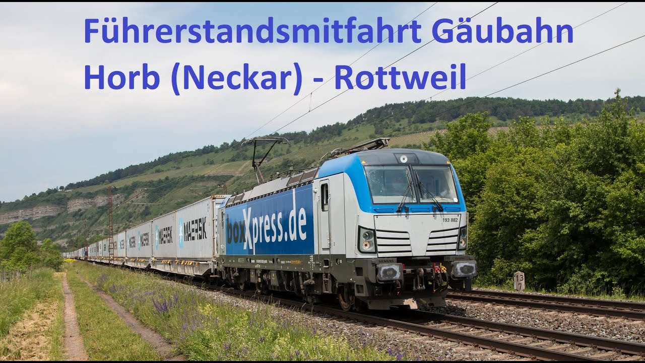 Führerstandsmitfahrt Gäubahn: Horb (Neckar) - Rottweil