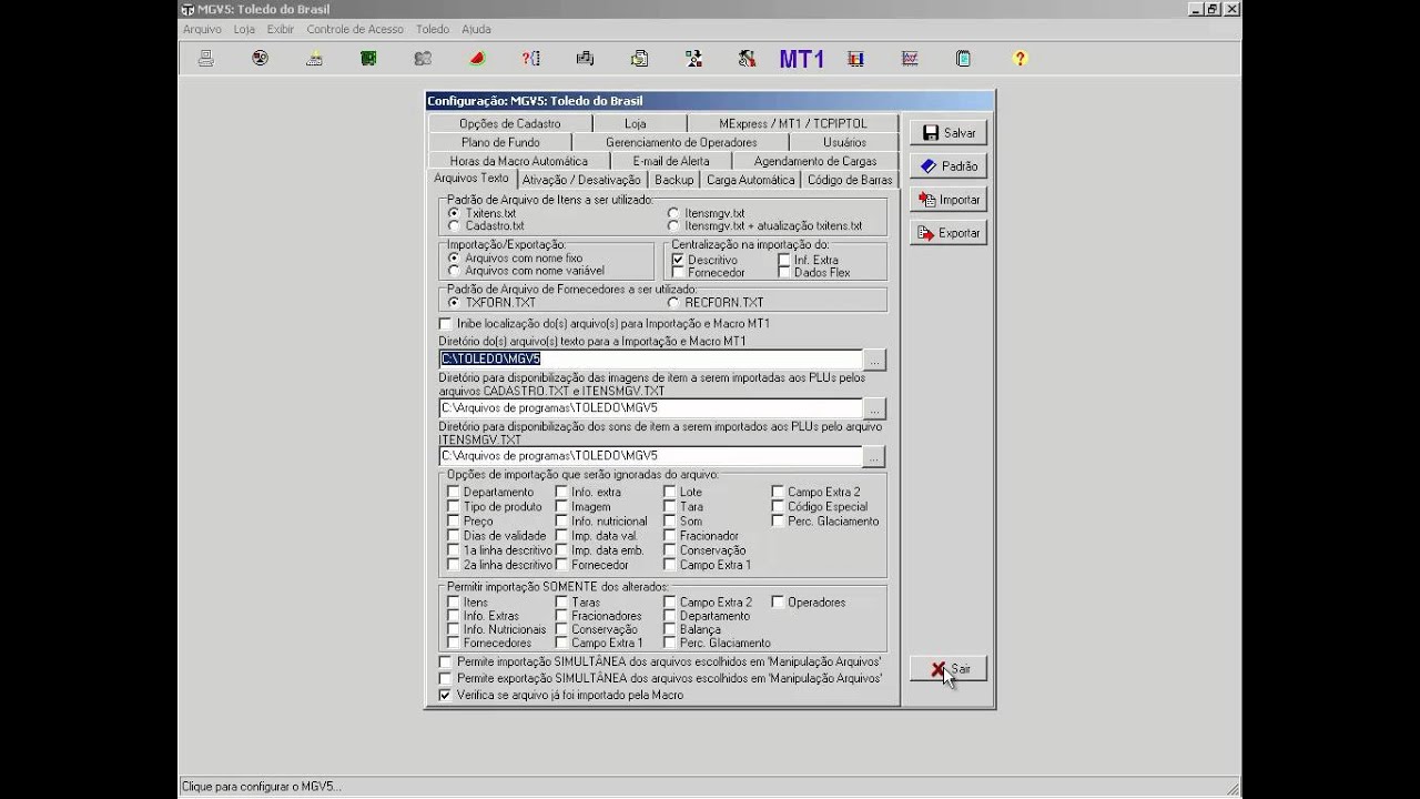 software mgv5 toledo