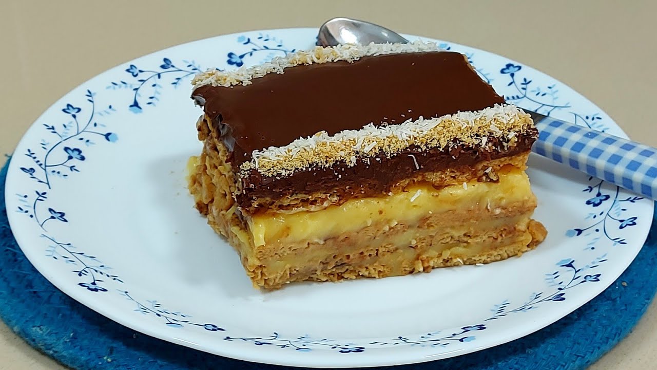 🥄LA TARTA MÁS FÁCIL DE GALLETAS Y FLANÍN 🍮 DE MAMÁ 😍 // BEATRIZ COCINA