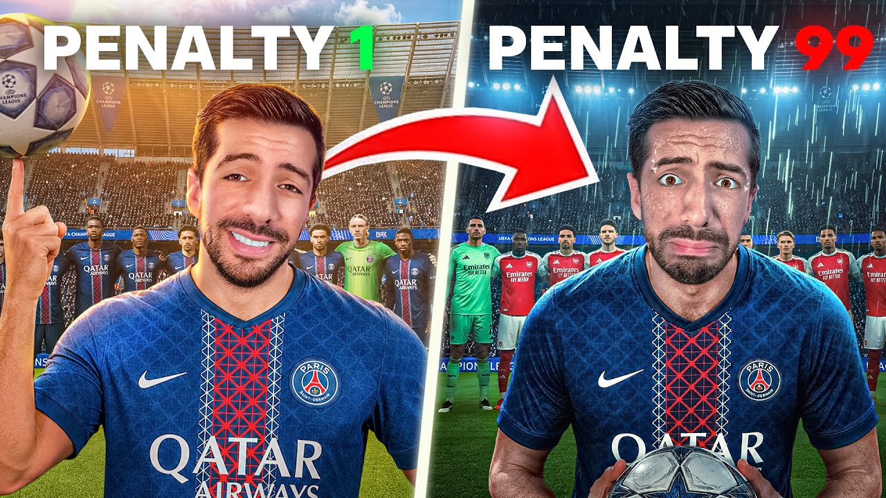 100 PENALTYS pour gagner la LDC avec le PSG ! (j'ai failli mourir de stress)