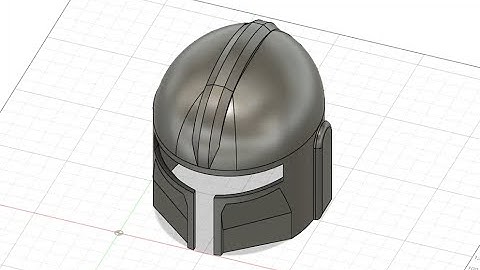 Mandalorian helmet build in fusion 360