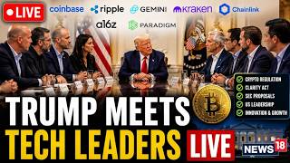 LIVE: Trump Brings Crypto Giants to White House | CLARITY Act & Digital Asset Rules Discussed | N18G