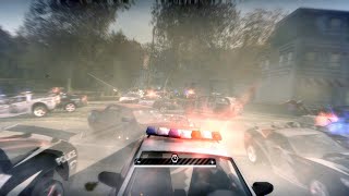NFSMW pursuit police chase with hundreds of cops