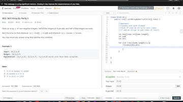 Leetcode 922 Sort Array by Parity 2
