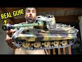 Huge rc tank with working bb gun  too dangerous