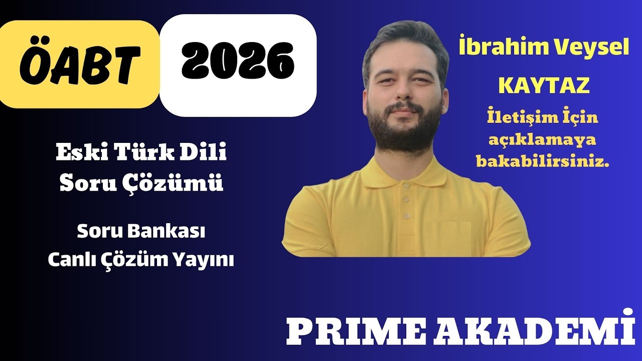 Eski Türk Dili Soru Çözümü - İbrahim Veysel KAYTAZ