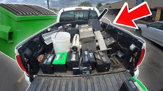 Dumpster Diving  Filled my Truck! $1000 in Building Materials and More!