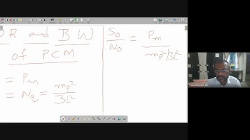 SNR & Bandwidth in PCM