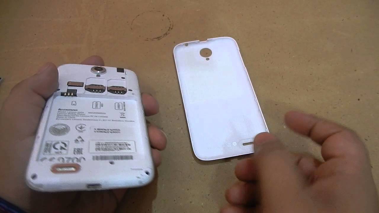How to remove the back cover and install battery in Lenovo A859 YouTube