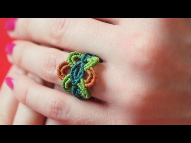 How to Make a Colorful Macrame Ring [DIY]