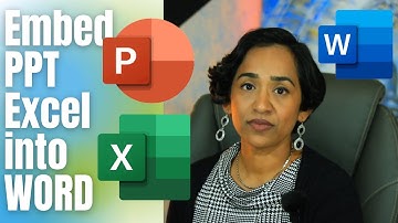 How to embed PowerPoint and Excel into Word