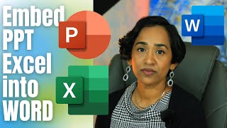 How to embed PowerPoint and Excel into Word screenshot 4