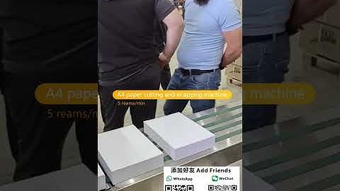 Automatic A4 paper cutting and wrapping machine, 5 reams/min