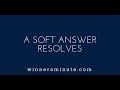 A Soft Answer Resolves | The Winner's Minute With Mac Hammond