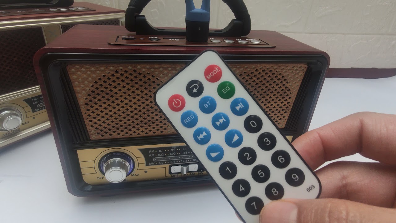 Radio VINTAGE Bluetooth MEIER M-112BT | FM AM SW 🤩 Auxiliar 120V USB TF  CARD CONTROL REMOTO - YouTube