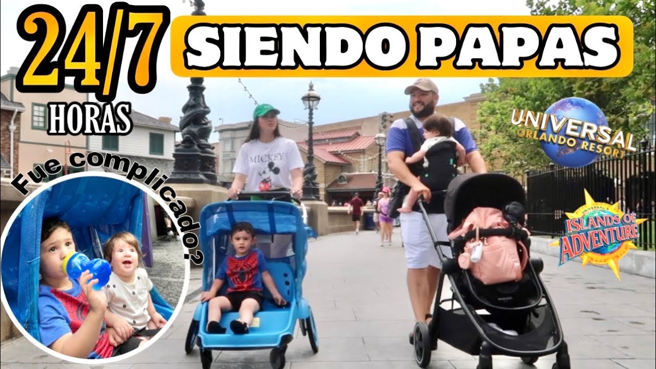 COMO ES IR A UN PARQUE 15 HORAS CON DOS BEBÉS | UNIVERSAL STUDIOS🎡🎢