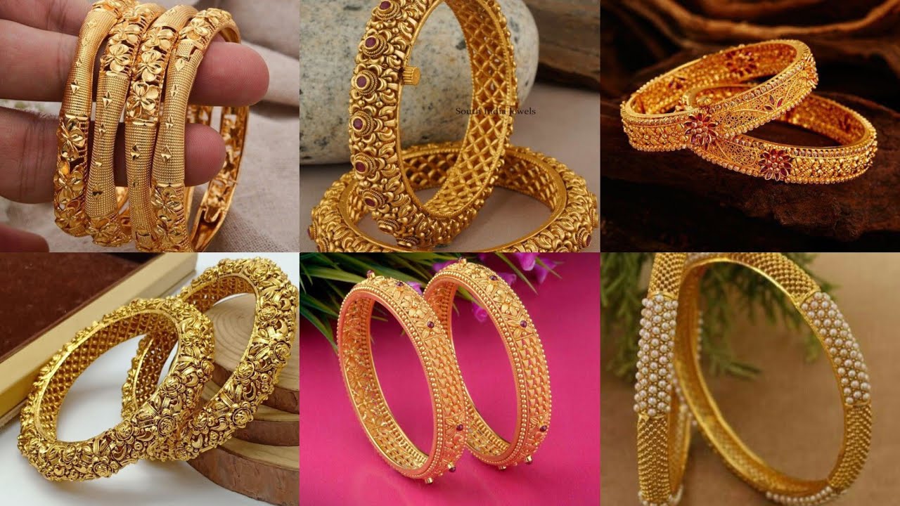 Gold Bangles/Kangan Designs Collection For Women | gold bangles ...