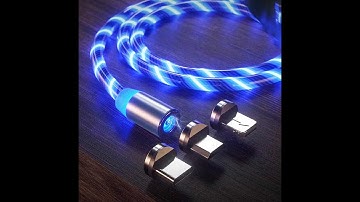 Cáp Sạc Nam Châm Phát Sáng Có Đèn Led Cực Đẹp - [Kèm 3 Chân sạc Lighting/Micro USB/Type-C]