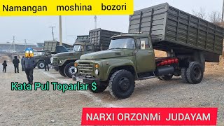 NAMANGAN MOSHINA BOZORI  ZIL 130. 131.  53.  NARXLARI  2024  NARXI ORZONLARIDAN  OBUNA BÒLING