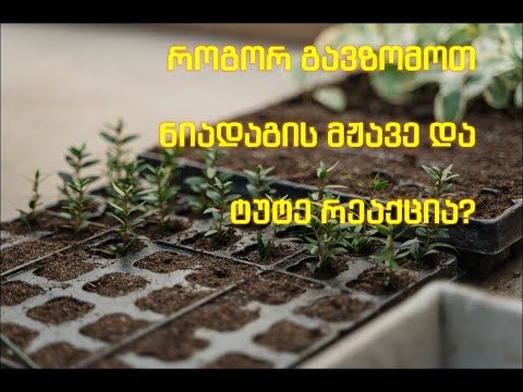 ნიადაგის მჟავე და ტუტე რეაქციის გაზომვა