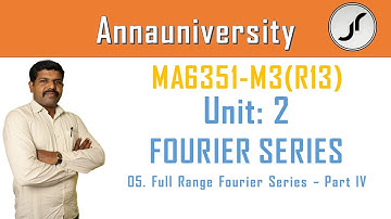 02.05.Full range Fourier Series  Part 4 | Just Rise Academy